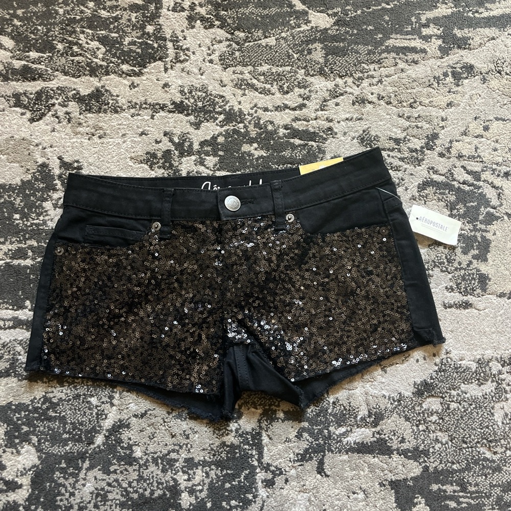 Aeropostale Black Sequin shorts